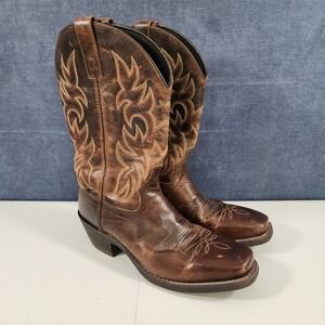 Laredo Breakout Western Cowboy Boot 68354 Distressed Rust Leather Brown Men 8.5D